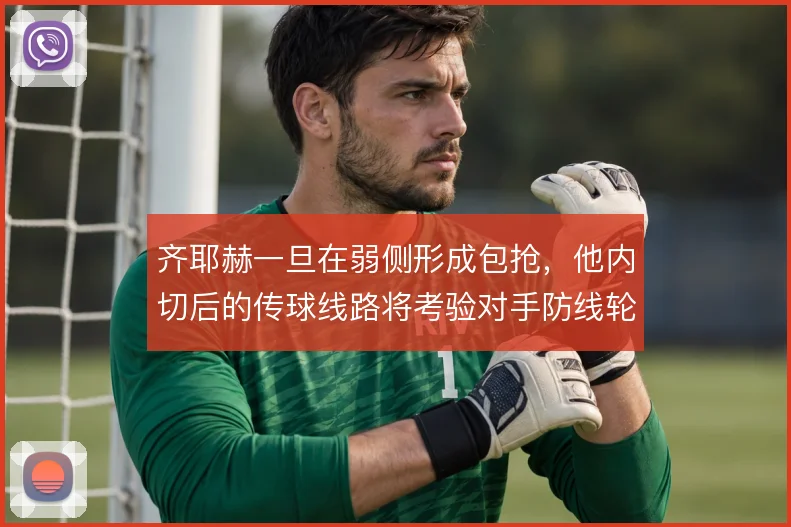 齐耶赫一旦在弱侧形成包抢,他内切后的传球线路将考验对手防线轮转